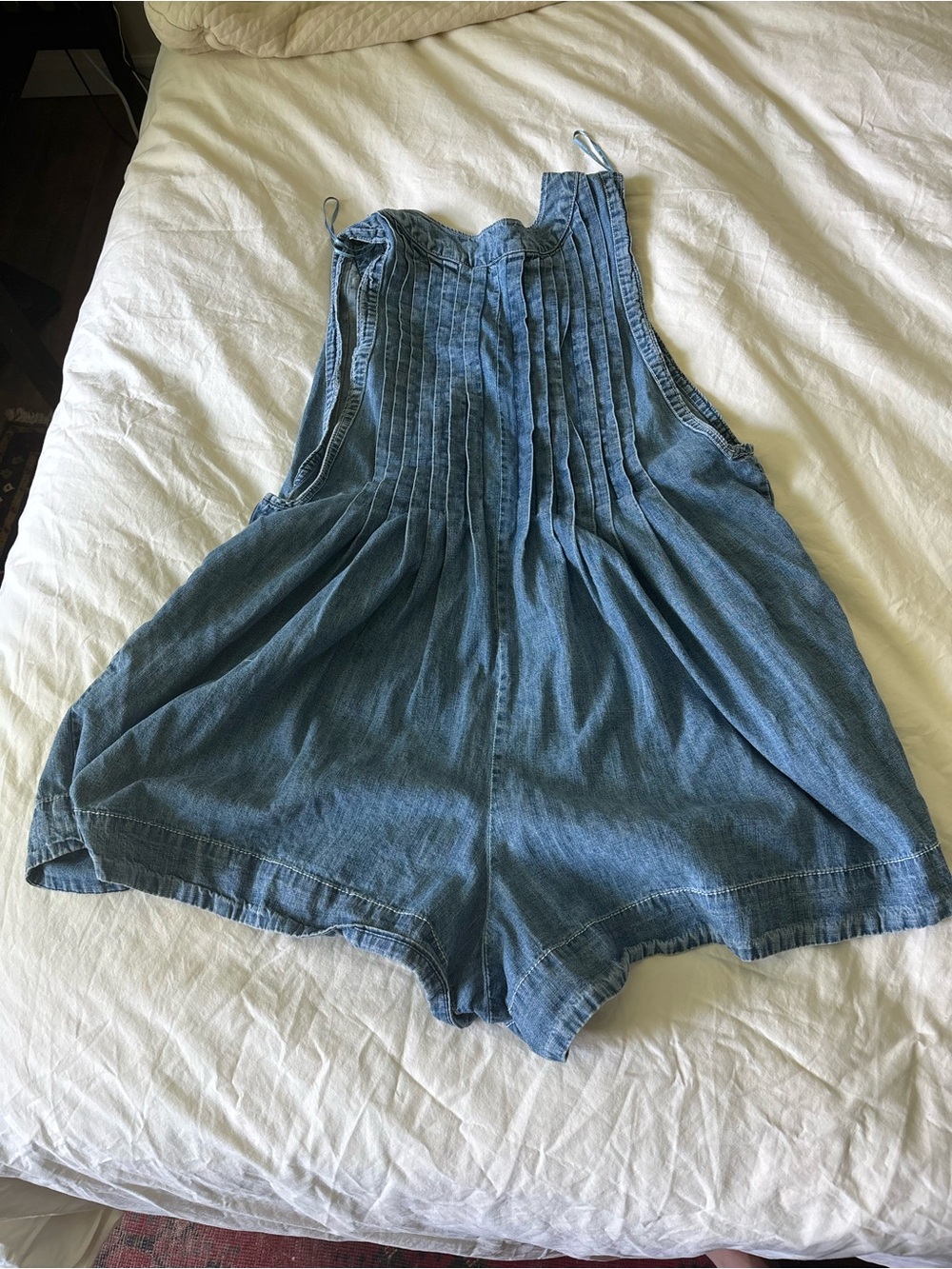 Free People Denim Webster Romper - Picture 3 of 7